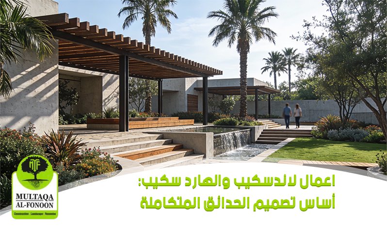 لاندسكيب والهارد سكيب: أساس تصميم الحدائق المتكاملا