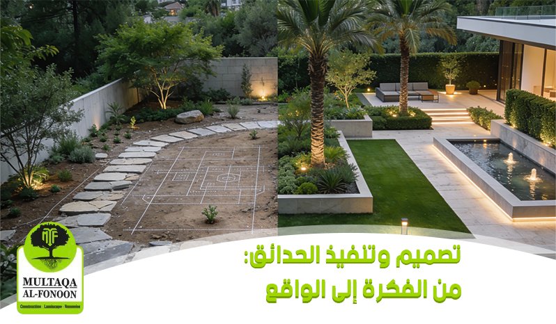 تصميم وتنفيذ الحدائق: من الفكرة إلى الواقع