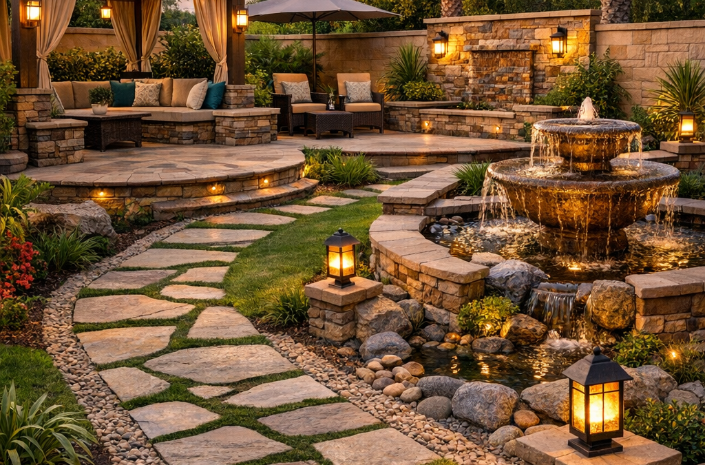 تجربة عميل مع ملتقى الفنون في تنفيذ الهاردسكيب وتحويل الحديقة إلى مساحة فنية متكاملة