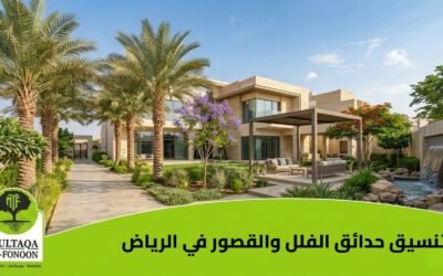 الدليل الشامل لتنسيق حدائق الفلل والقصور في الرياض: دمج الرفاهية بالاستدامة