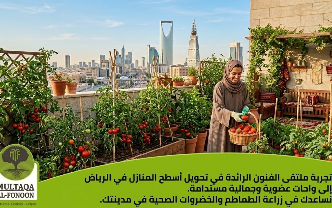 أسطح خضراء بلمسة فنية: مشروع زراعة الطماطم العضوية من "ملتقى الفنون" في الرياض
