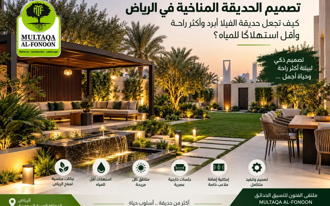 تصميم حديقة فيلا تناسب مناخ الرياض – ملتقى الفنون