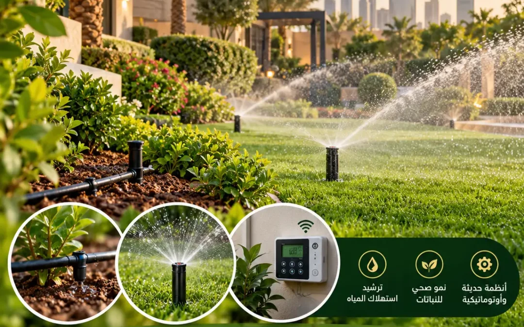 تصميم وتنفيذ شبكات الري الحديثة للحدائق في الرياض - ملتقا الفنون